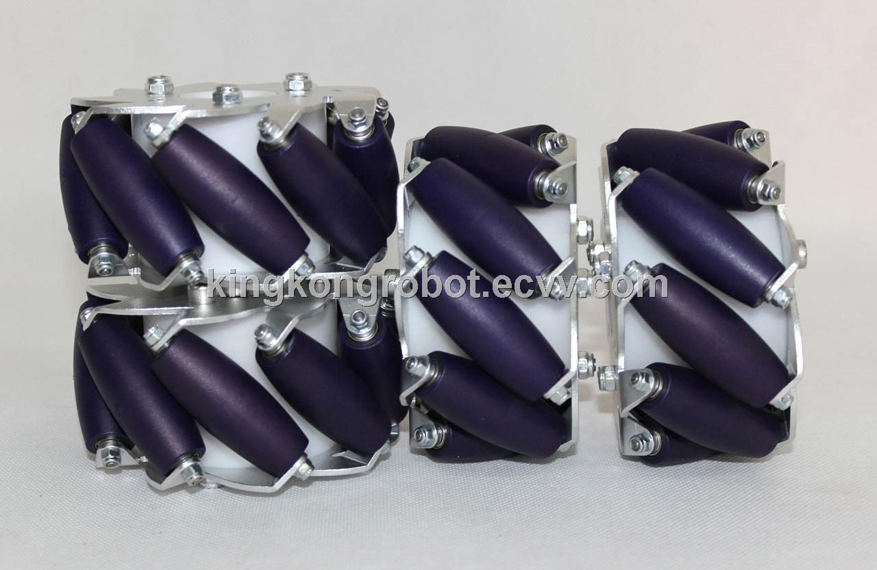 KW0003 A Set Of 100mm Mecanum Wheels with Bearing Rollers (2left & 2right)