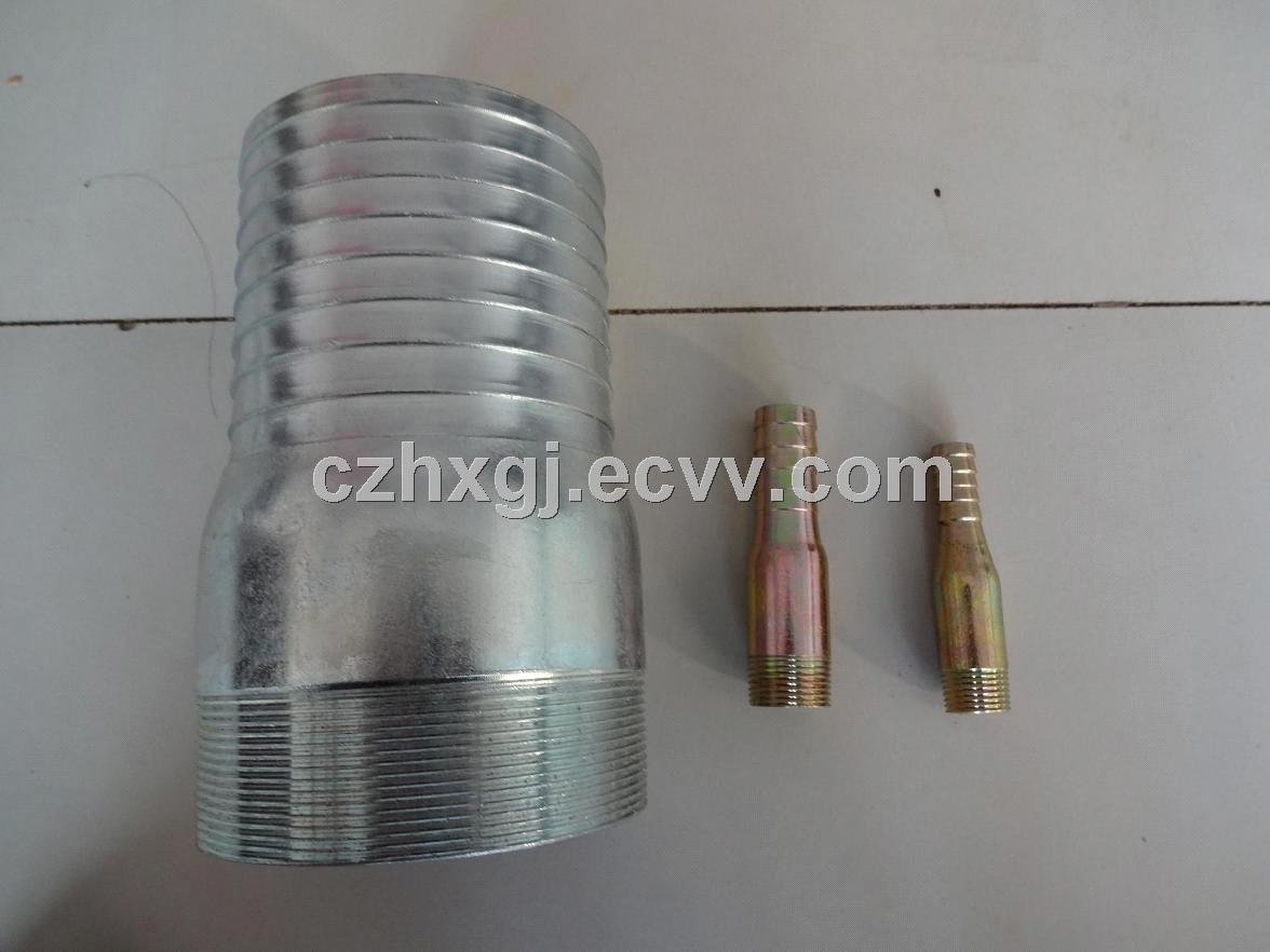 1/2-8 galvanized steel kings nipples plating yellow or copper plating