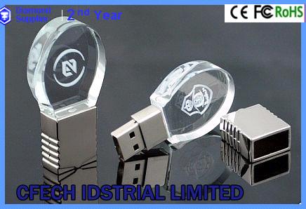 Round Usb disk with Flash Logo . Led Usb flash drive