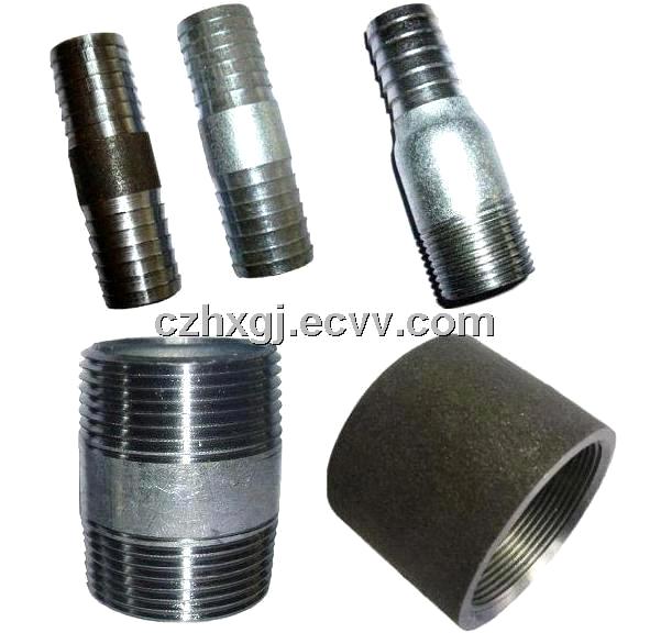 BSPT thread Carbon steel pipe nipple and sockets china manufacturer