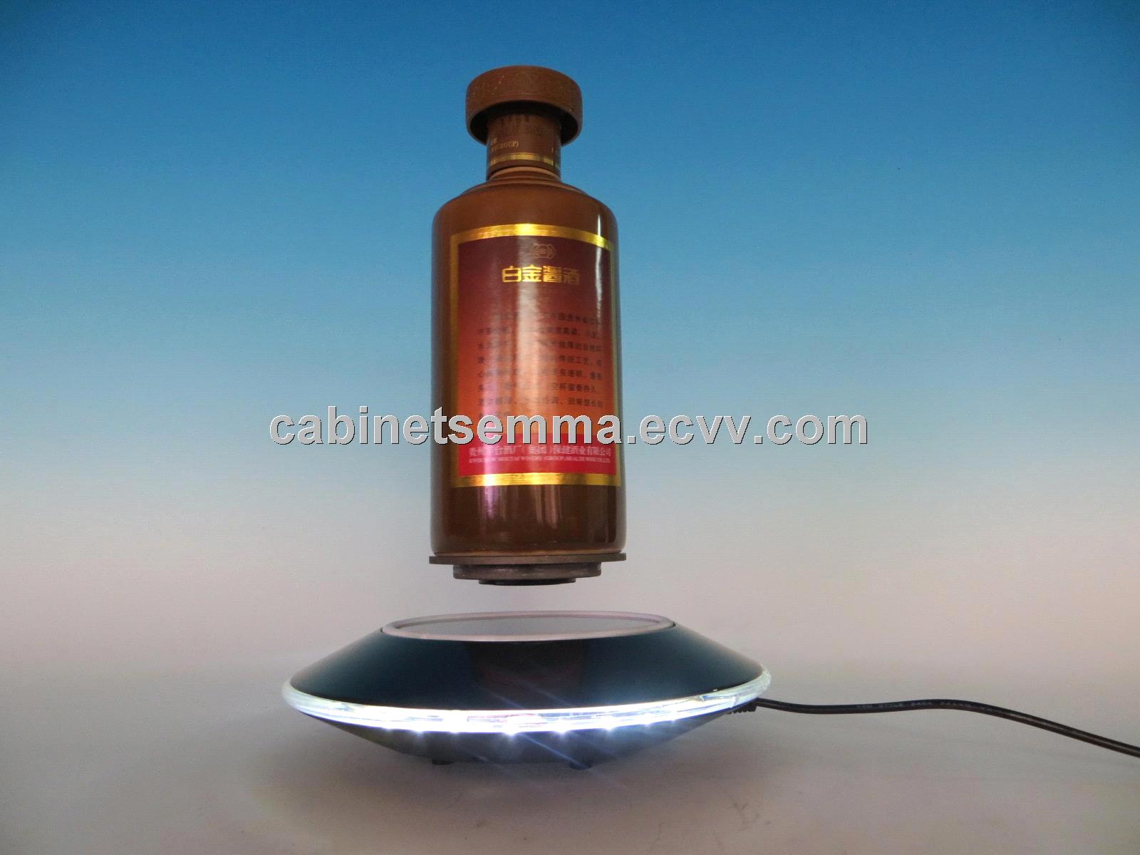Magnetic Levitation Wine Bottle Dispay, Wine Bottle Pop Display (200*200*50mm)