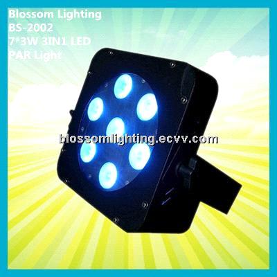 Professional DJ 7*3W (3 in 1 RGB) LED Par Light/LED Light  (BS-2002)
