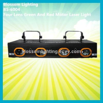 Music Lighting Four Lens Green And Red Motor Laser Light (BS-6004)