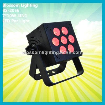 Stage Illumination 7*10W 4IN1 LED PAR Light (BS-2056)