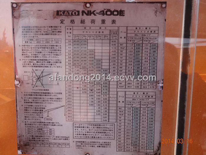 Kato Nk 500 Load Chart