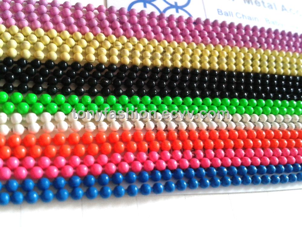 Powder Coated Colored Ball Chain