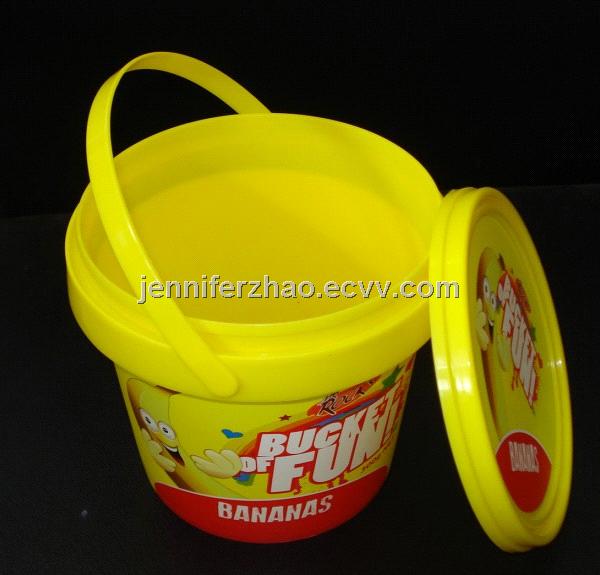 Candy / Marshmallow PackagingTin with IML Food-Grade Plastic Bucket