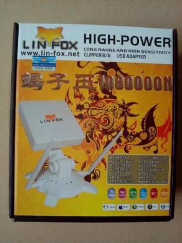 NEW High-Power Long Range Linfox 1080000N wifi wireless adapter 48dbi 150Mbps directional Antenna