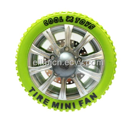Tire mini fan computer peripheral USB charge portable fan