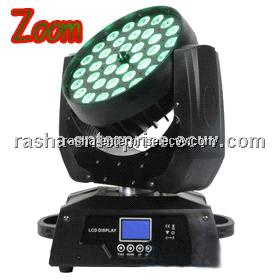 Rasha NEW Coming 36*15W RGBAW 5in1 LED Zoom Moving Head Wash Light,Stage Light