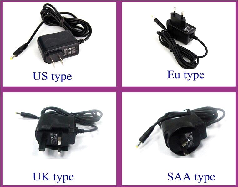 12v 1amp/2amp/3amp/4amp wall plug power adapter