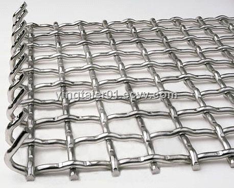Galvanized crimped wire mesh