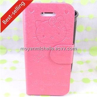 High Quality and Lovely Flip Cover for iPhone4/ 5 (MY-CS04)