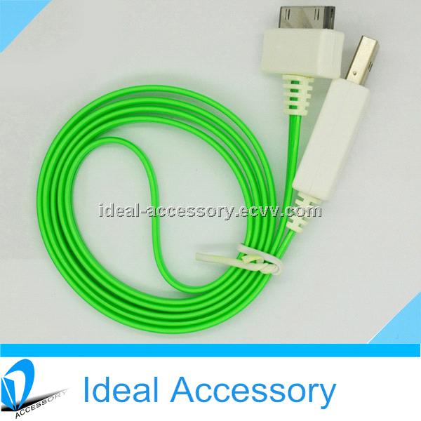 New Hot Visible LED Light USB Charger Data Sync Cable For Apple iPhone,Samsung,HTC etc