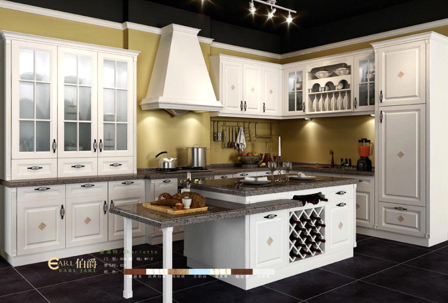 Best Price New Design Pvc Laminated Kitchen Cabinet From China