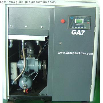 Atlas Screw Air Compressor GA7 with Multi-grade Oil Separator