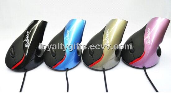Retail wired vertical mouse Superior Ergonomic Design mice optical usb health mouse