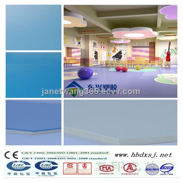 durable vinyl pvc flooring for kindergarten from China Manufacturer