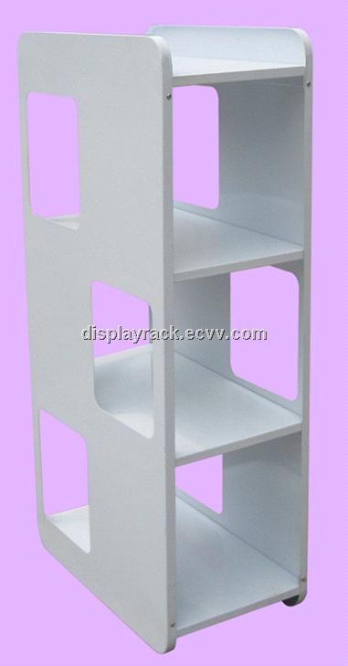 hot sale white magazine display rack/modern newspaper rack/metal book rack