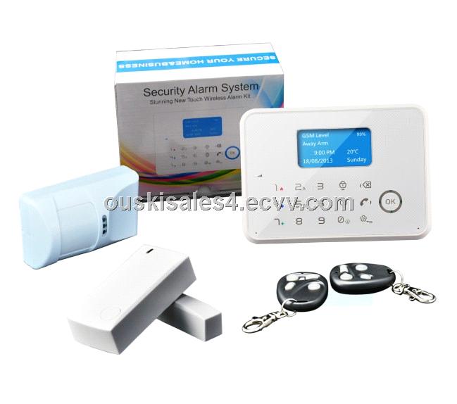 2014 newest gsm alarm temperature/APP control, SMS/GSM/PSTN/contact ID 433/868MHz
