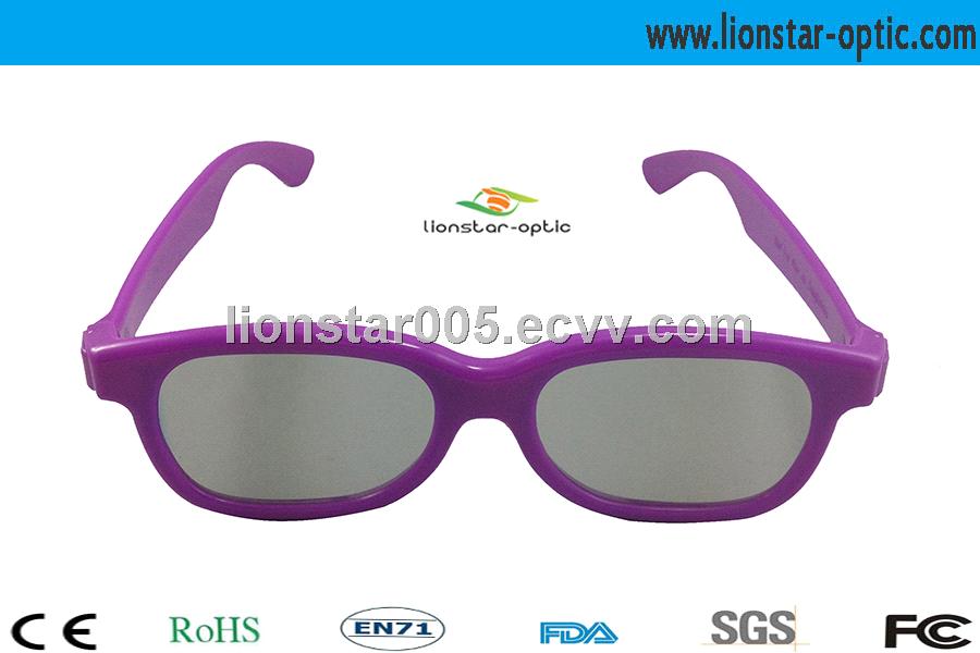 plastic circural polarized 3d glasses