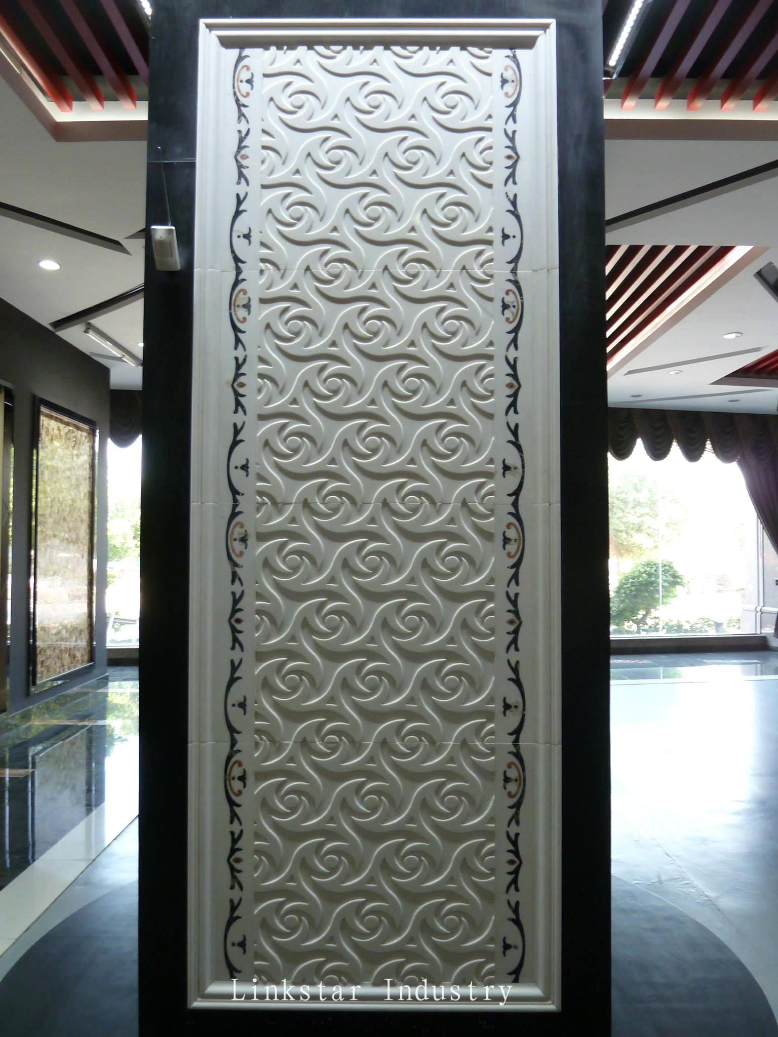 White Stone 3d Internal Wall Cladding Tile From China