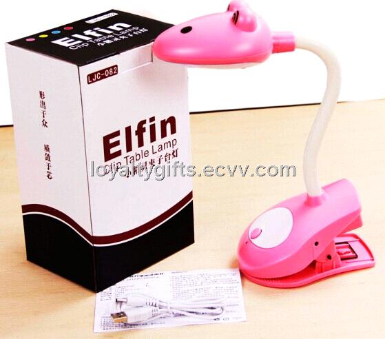christmas lights Usb charge clip led table lamp bedroom bedside lamp