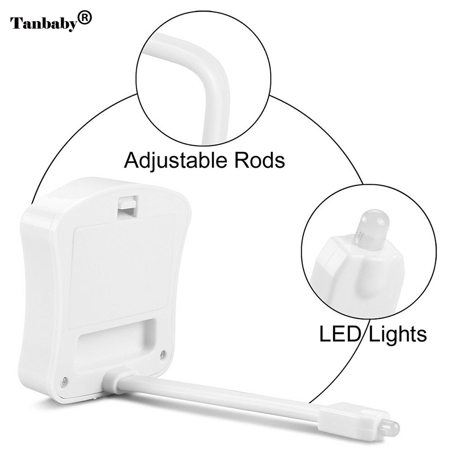 Sensor Toilet Light 8 Colors LED Battery-operated Lamp lamparas Human Motion Activated PIR Automatic RGB LED Toilet Nightlight