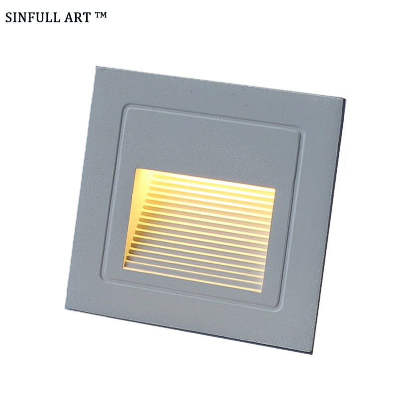 LED Stair Step Light Outdoor Floodlight Waterproof Pathway Path Corner Wall Lamp