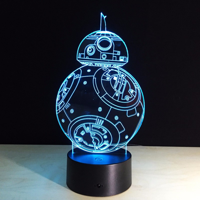 3D Night Light Robot