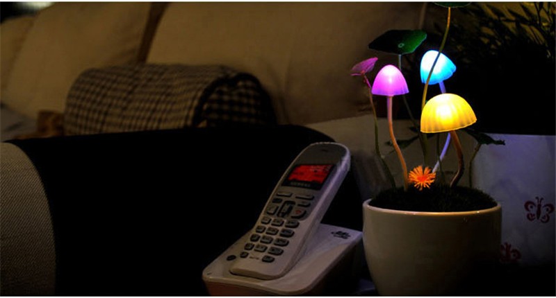 Mushroom Color Changing Light Sensor Night Light