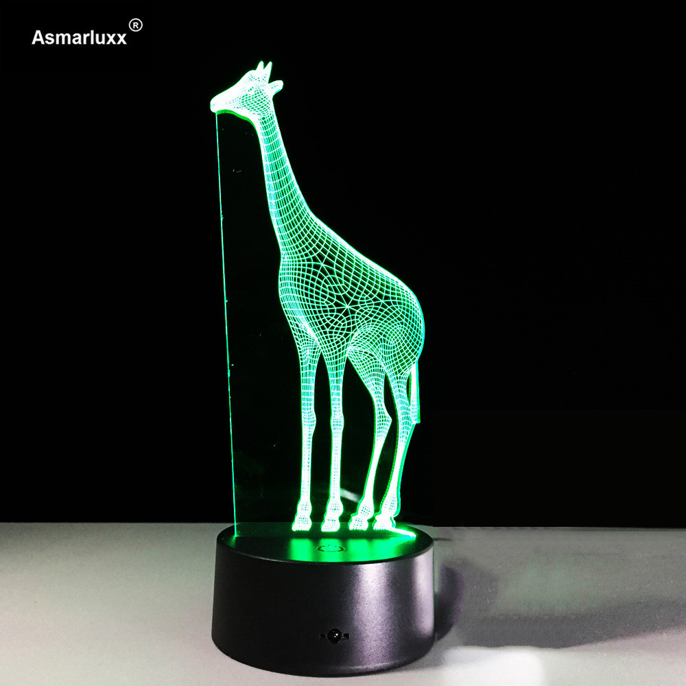 Asmarluxx 3D Giraffe Desk Lamp 0004