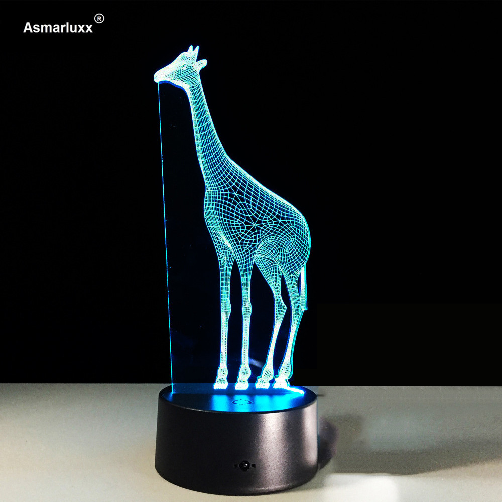 Asmarluxx 3D Giraffe Desk Lamp 0002