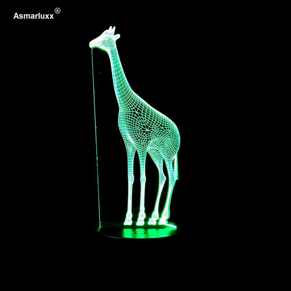 Asmarluxx 3D Giraffe Desk Lamp 0001