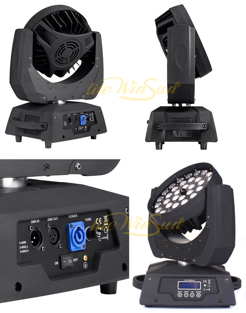 litewinsune wash movil head lighting dmx led dimming cheap disco dj lighting