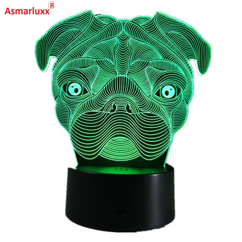 Asmarluxx pug dog 3d lamp0001_