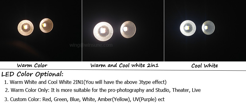 parcob dmx led color cw ww 2in1