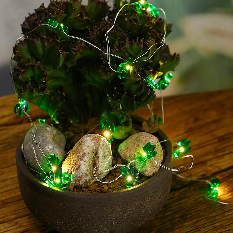 Mayitr Fairy String Cactus Light Lamp Outdoor Indoor Room Wedding Chirtmas Xmas Party Decor Light