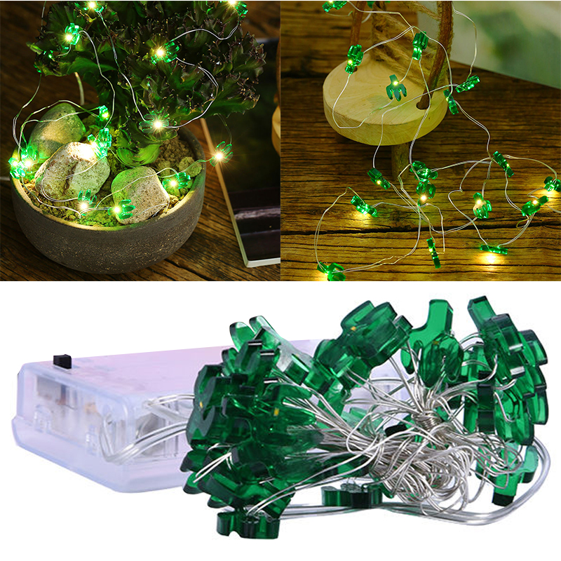 Mayitr Fairy String Cactus Light Lamp Outdoor Indoor Room Wedding Chirtmas Xmas Party Decor Light