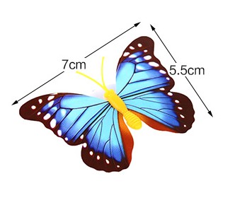 4pcs novelty glowing butterfly night lamp led bottom sticker night light for children romantic Home Decorative Wall Nightlights