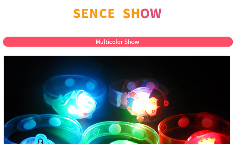 5pcs Cute Cartoon LED Night Light Christmas Colorful LED Night Lights Children Light Glow Bracelets Toy Light For Kids Baby Gift (3)