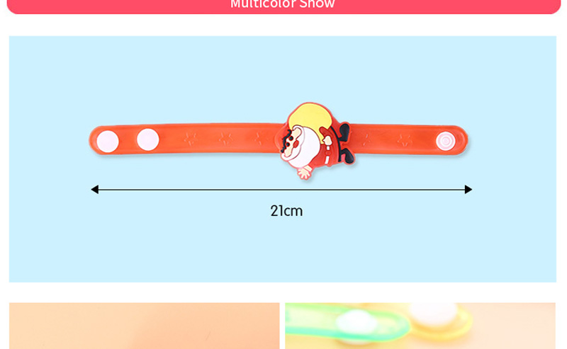 5pcs Cute Cartoon LED Night Light Christmas Colorful LED Night Lights Children Light Glow Bracelets Toy Light For Kids Baby Gift (7)