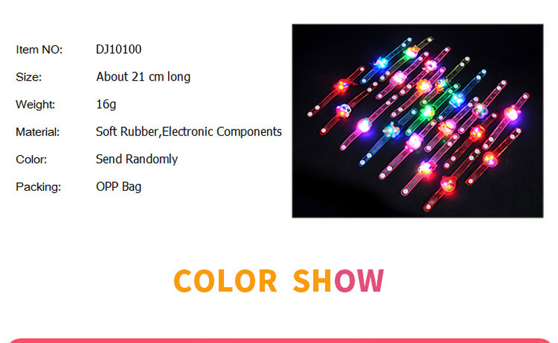 5pcs Cute Cartoon LED Night Light Christmas Colorful LED Night Lights Children Light Glow Bracelets Toy Light For Kids Baby Gift (1)