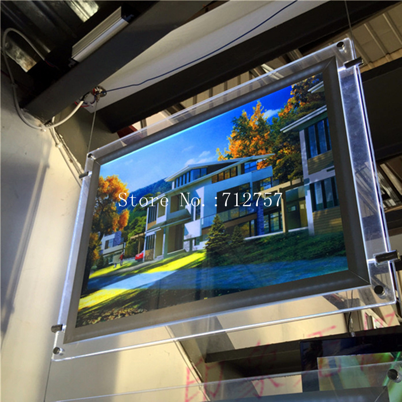Real-estate-agent-led-window-display-A3-acrylic-light-box-single-sided-in-horizontally__