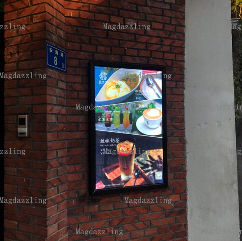 outdoor led menu display case