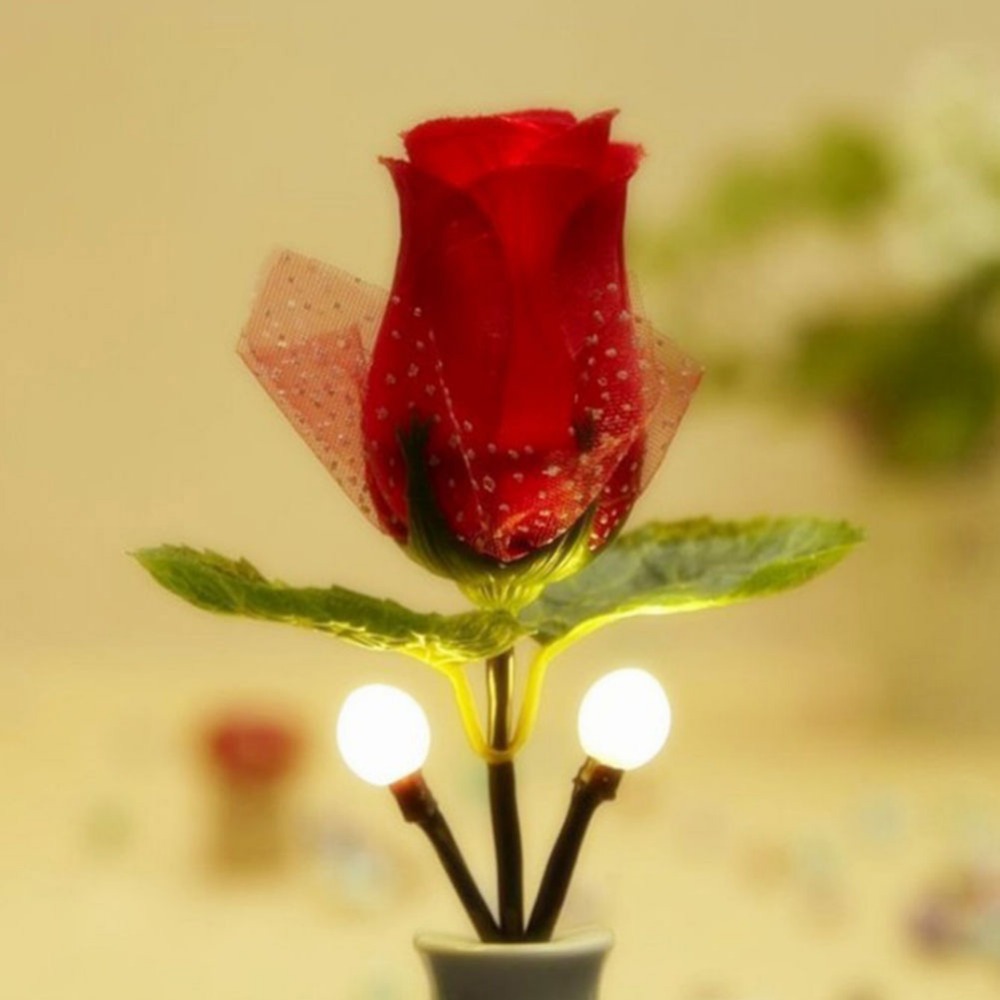 Hot Fashion LED Rose Night Light Rose Lamp Home Decoration LED Wall Lamp VC466 P0.4