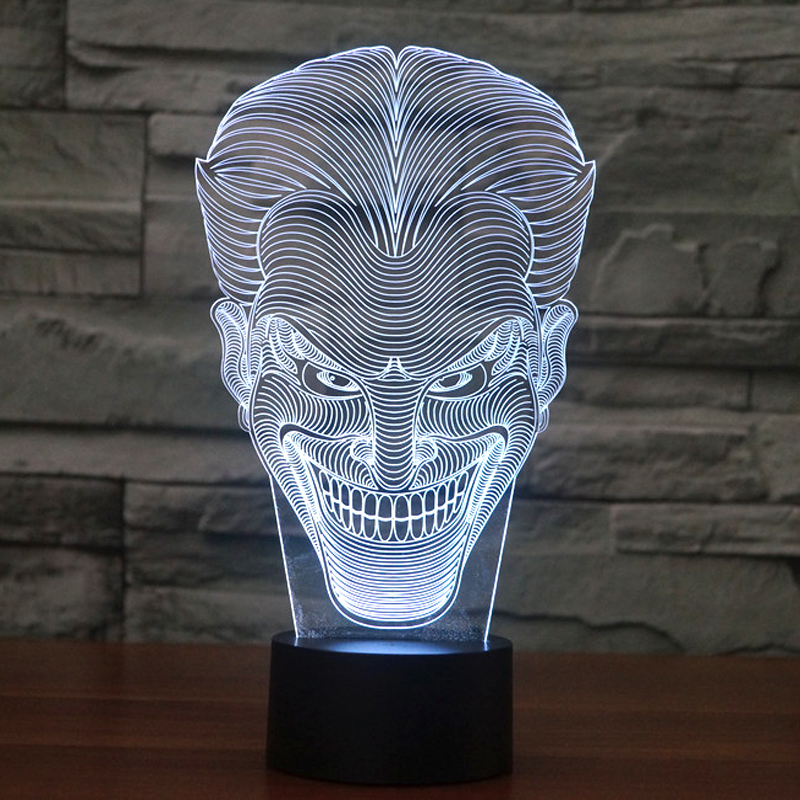 olorful USB Joker 3D Table Lamp Luminaria LED Night Light Remote Switch Decorative Lighting Atmosphere Lamp Holiday Gifts (2)