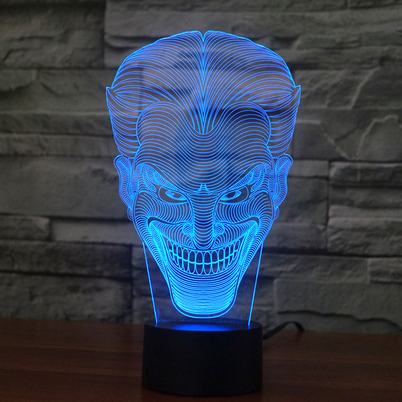 olorful USB Joker 3D Table Lamp Luminaria LED Night Light Remote Switch Decorative Lighting Atmosphere Lamp Holiday Gifts (6)