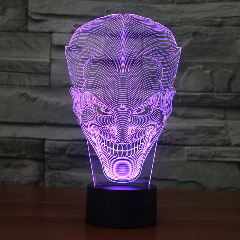 olorful USB Joker 3D Table Lamp Luminaria LED Night Light Remote Switch Decorative Lighting Atmosphere Lamp Holiday Gifts (7)