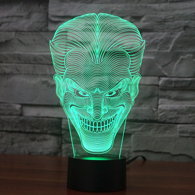 olorful USB Joker 3D Table Lamp Luminaria LED Night Light Remote Switch Decorative Lighting Atmosphere Lamp Holiday Gifts (5)